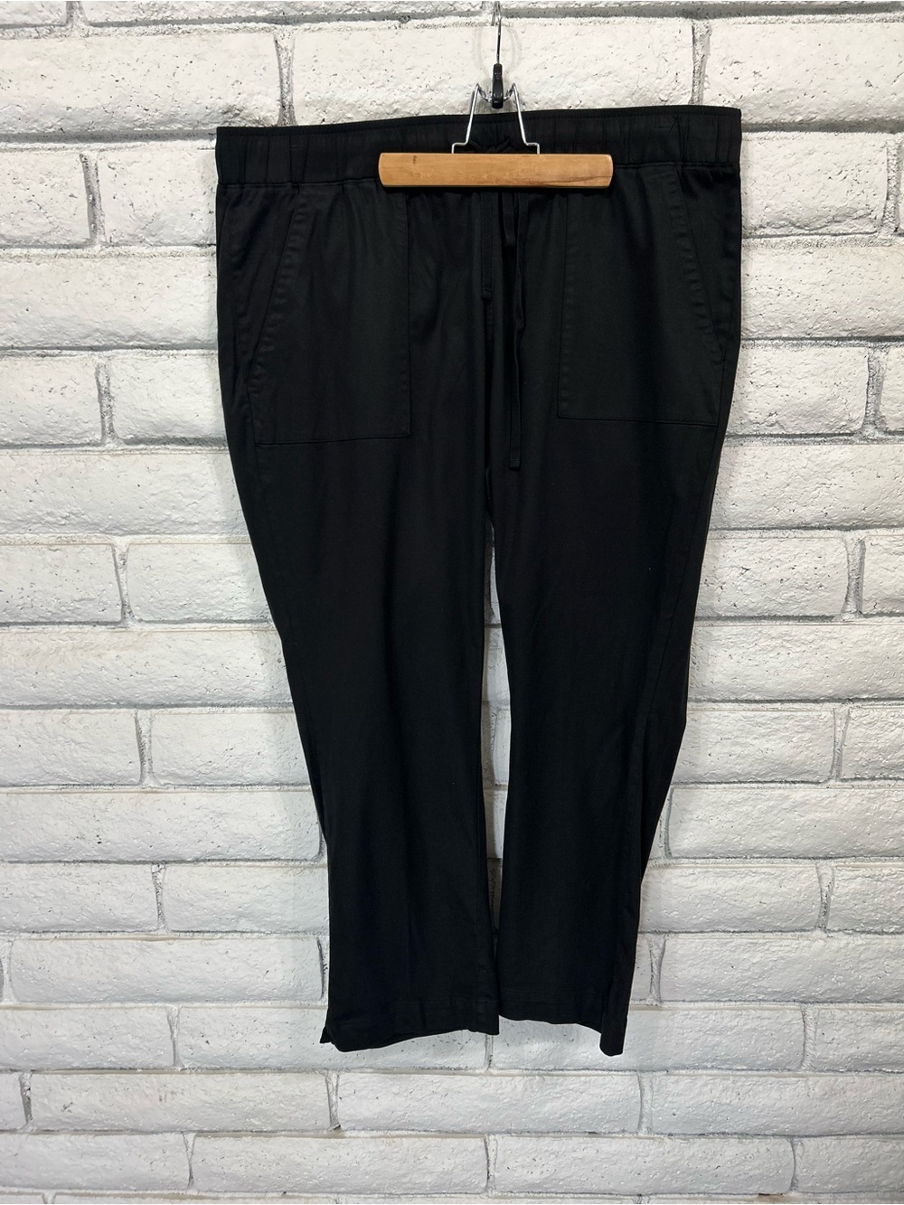 Buffalo David Bitton Black Pull On Pants Women's XL Drawstring Casual Lounge